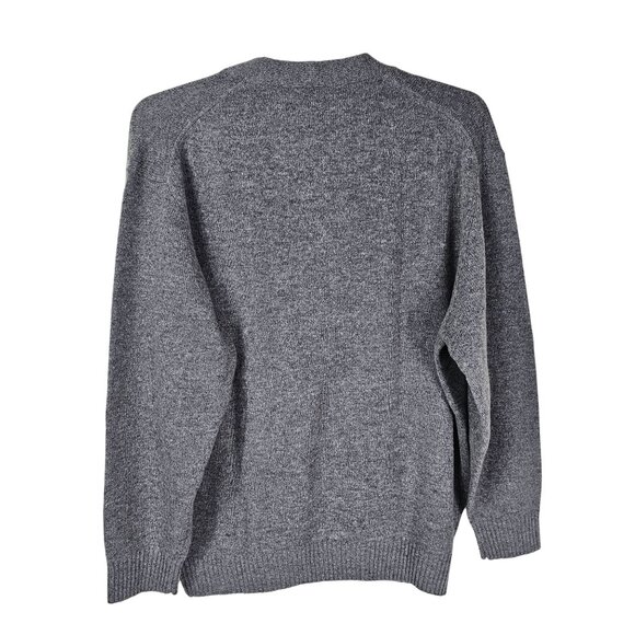 Jos A Bank Executive Sweater XL Mens Gray Lambswool Cardigan Grandpa Academia - Picture 2 of 7